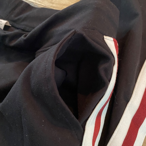 ATHLETIC WORKS Black Jogger Pants w/Side Stripe + Pockets Size Large - Picture 4 of 12